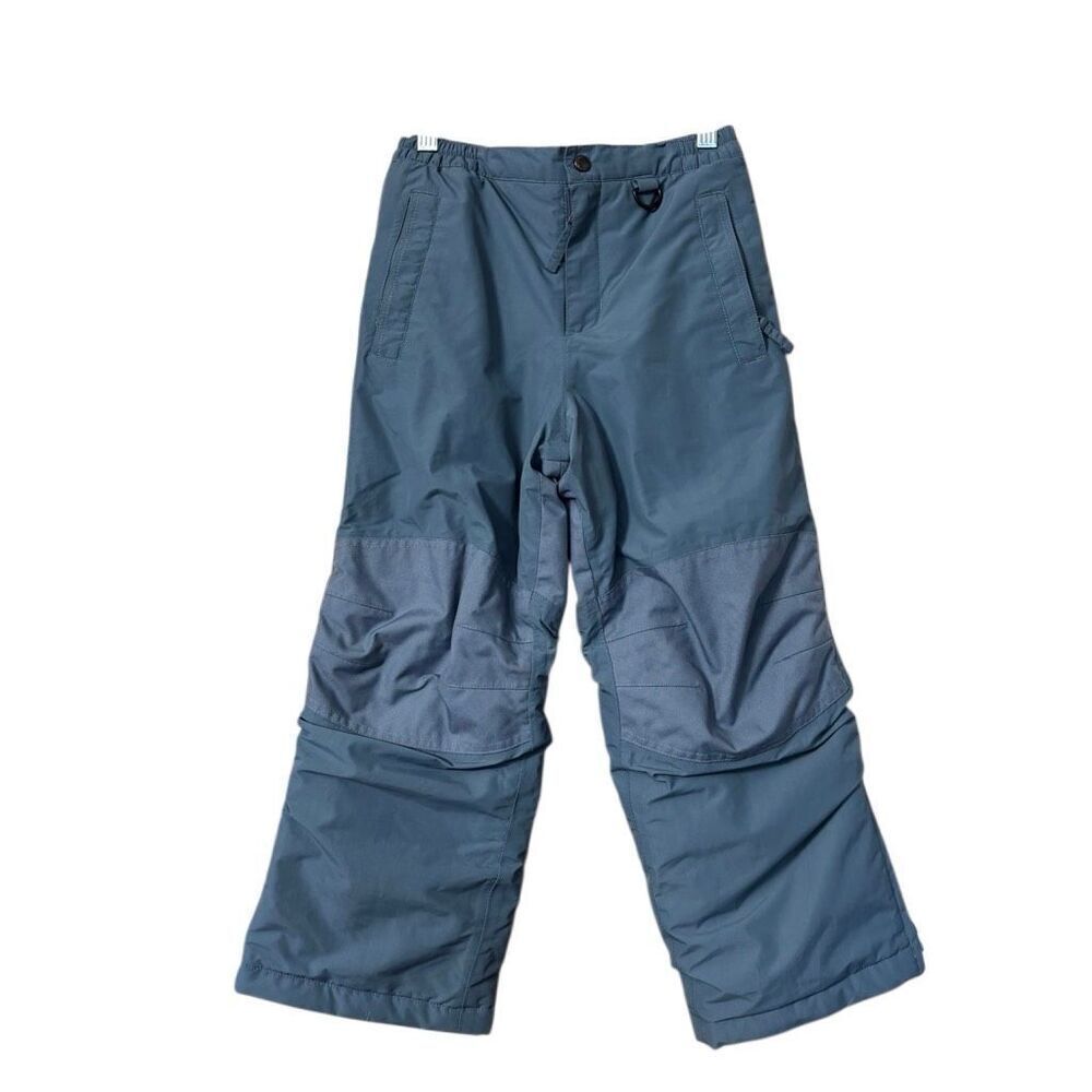Lands End Kids The Squall Ski Snow Pants Grow-A-Longs Blue Size 7